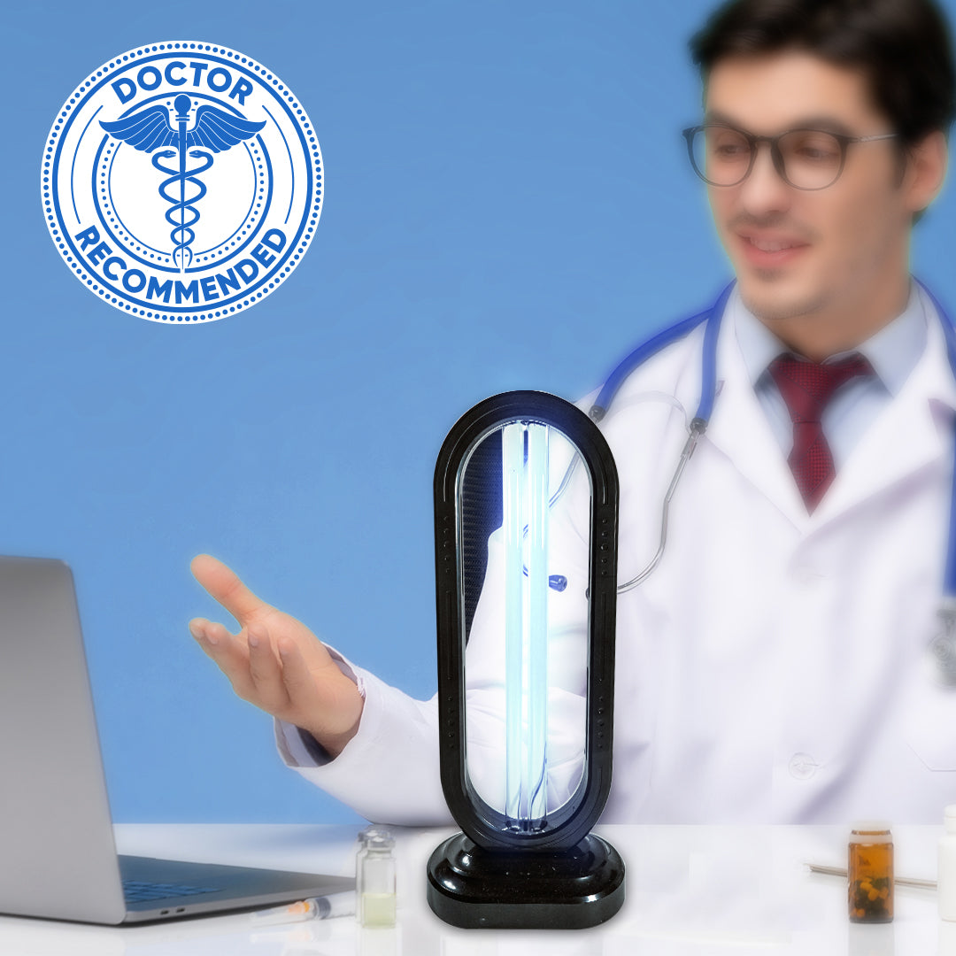 Glimt's UV Home Disinfection Tower™ - Sanitize in Minutes, Breathe Easier and Sleep Better.